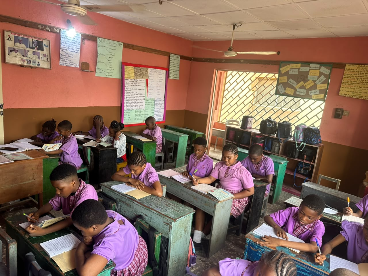 Dan Gracious School Pupils: Doing Class Work